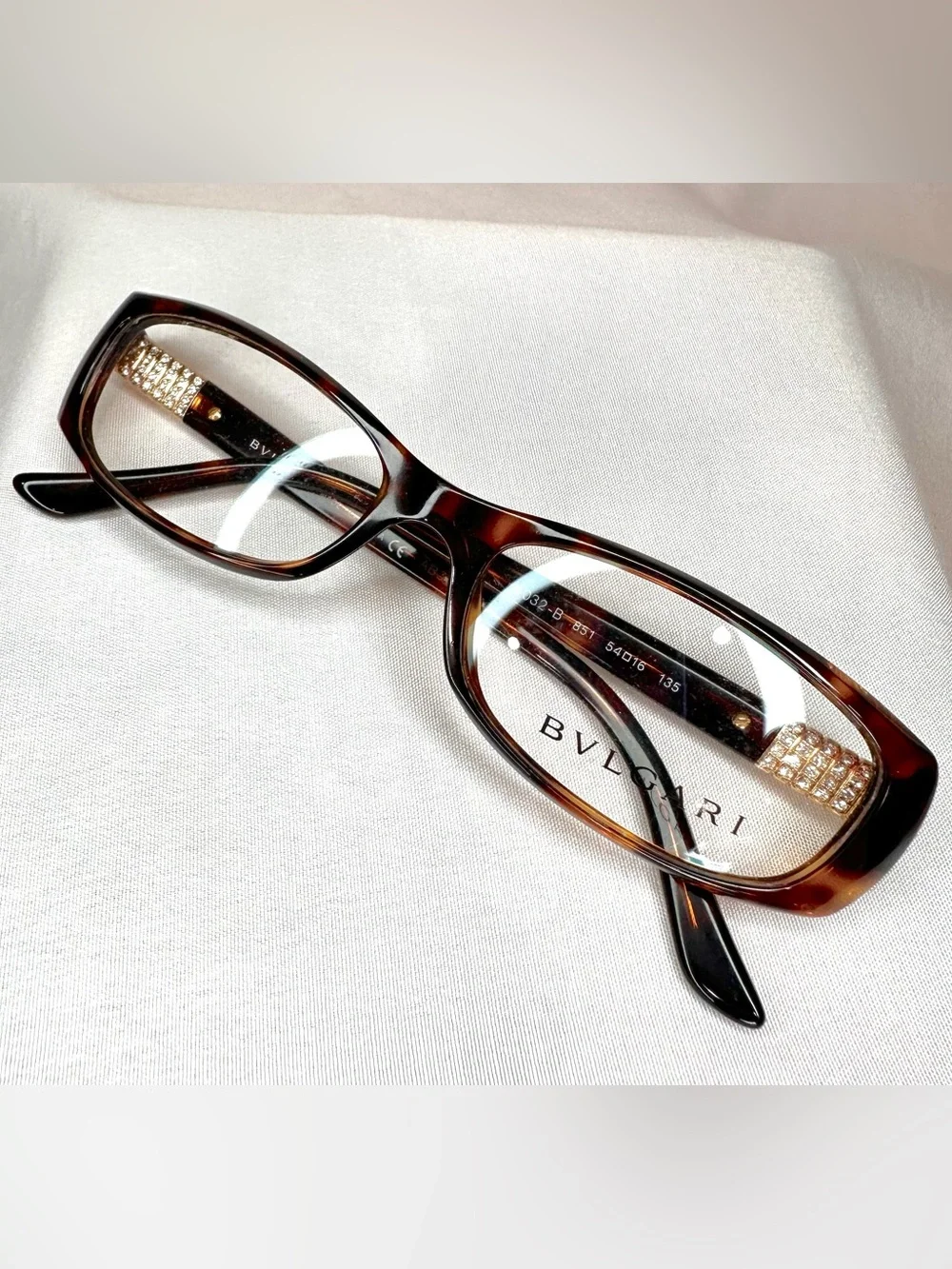 BVLGARI Women's Tortoiseshell Optical Glasses - Brown